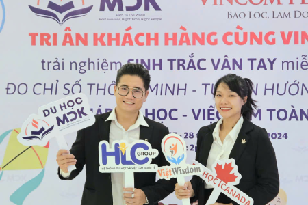 MDK-Trao Tặng 100 Suất Học Bổng và Trải Nghiệm Sinh Trắc Vân Tay Miễn Phí nhân dịp sinh nhật Vincom
